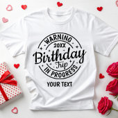 カスタム第10回20回30回40回誕生日旅行旅行 Tシャツ