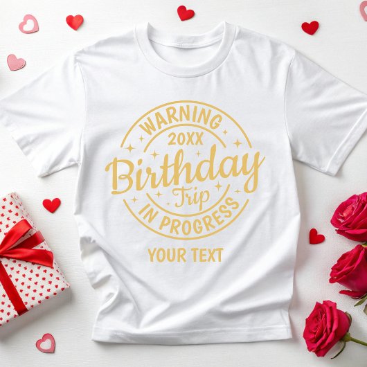 カスタム第10回20回30回40回誕生日旅行旅行 Tシャツ