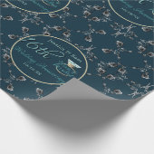 カスタム第16回結婚記念サイリーフローラ ラッピングペーパー (角)