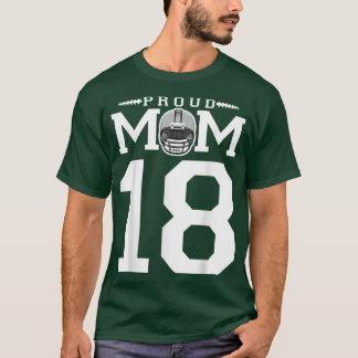 カスタム第18サッカー誇りを持ったママパーソナライズされたF Tシャツ