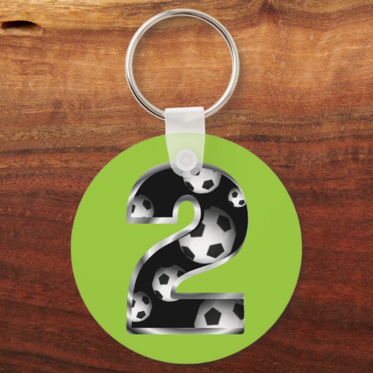 カスタム第2サッカーのキーチェーン キーホルダー (正面)