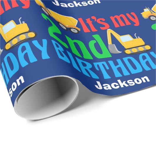 カスタム第2バースデーボーイ建築車 ラッピングペーパー (ロールコーナー)