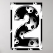 カスタム第2回サッカーのポスター ポスター (正面)