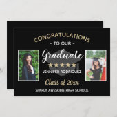 カスタム第2回写真卒業記念 案内状 (正面/裏面)