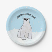 カスタム第2期バースデークールツキュート極熊 ペーパープレート (正面)