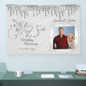 カスタム第25回銀周年記念バナー 横断幕 (トレードショー)