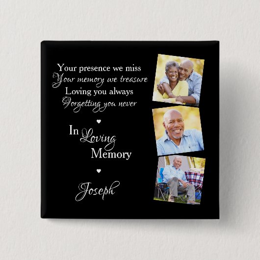 カスタム第3回追悼の記念撮影 缶バッジ (正面)