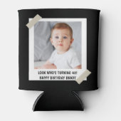 カスタム第30回第40回第50回第70回誕生日パーティーお願い 缶クーラー (正面)