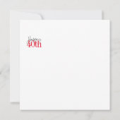 カスタム第40回ハッピーバースデーカード (裏面)