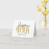 カスタム第40回ハッピーバースデーカード カード (黄色い花)