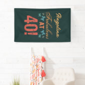 カスタム第40回誕生日おめでたい 横断幕 (インサイチュ)