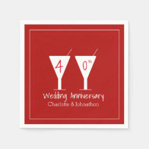 カスタム第40回Rubyの結婚記念日ガラス