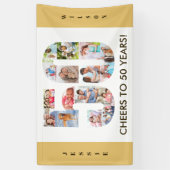 カスタム第50回バースデーパーティートラル写真集 横断幕 (縦)