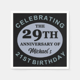 カスタム第50回誕生日ユーモア スタンダードカクテルナプキン