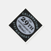 カスタム第50回誕生日ユーモア スタンダードカクテルナプキン (角)