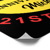 カスタム第50回誕生日ユーモア ポスター (角)