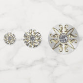 カスタム第60回ダイヤモンド記念日テーブル紙吹雪 コンフェッティ (正面)