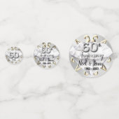 カスタム第60回ダイヤモンド記念日テーブル紙吹雪 コンフェッティ (裏面)