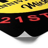 カスタム第70回誕生日ユーモア ポスター (角)