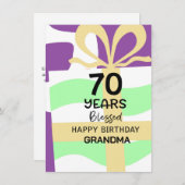 カスタム第70誕生日おばあちゃんバイブル賛美バース (正面/裏面)
