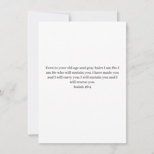 カスタム第70誕生日おばあちゃんバイブル賛美バース (裏面)