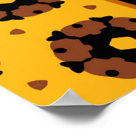 カスタム第70誕生日または任意の年の金ゴールド星 ポスター (角)