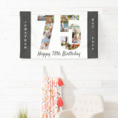 カスタム第75回バースデーパーティートラル写真集 横断幕 (インサイチュ)