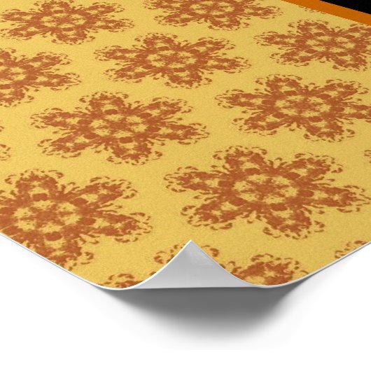 カスタム第75誕生日または任意の年の金ゴールド星 ポスター (角)