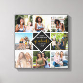 カスタム第8回写真部局金ゴールド大学院卒業 キャンバスプリント (正面)