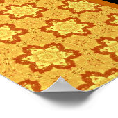 カスタム第80誕生日または任意の年の金ゴールド星 ポスター (角)