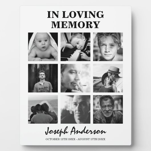 カスタム第9回愛想の記念写真葬式 フォトプラーク (正面)