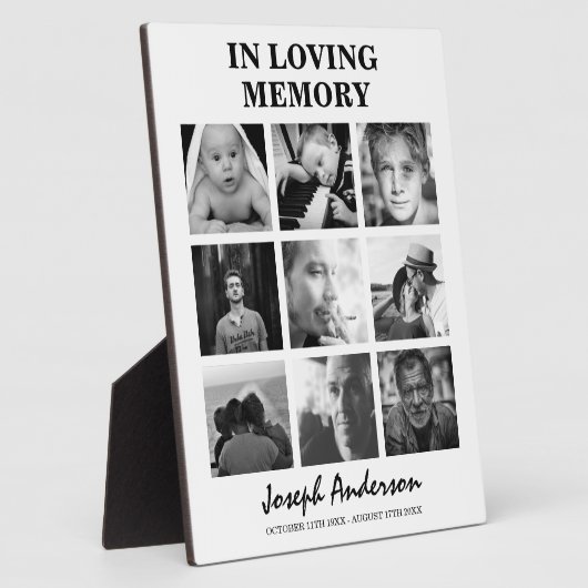 カスタム第9回愛想の記念写真葬式 フォトプラーク (側面)