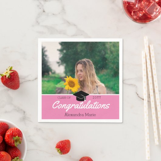 カスタム等写真学校卒業 スタンダードカクテルナプキン (インサイチュ)