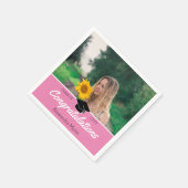 カスタム等写真学校卒業 スタンダードカクテルナプキン (角)