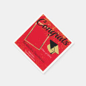 カスタム等写真学校卒業 スタンダードカクテルナプキン (角)