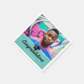 カスタム等写真学校卒業 スタンダードカクテルナプキン (角)