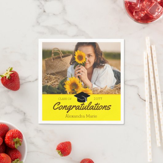 カスタム等写真学校卒業 スタンダードカクテルナプキン (インサイチュ)