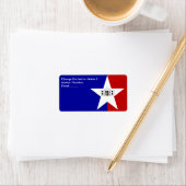 カスタム米国サンアントニオ州旗の付いたラベル ラベル (インサイチュ)