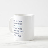 カスタム米国海軍ママ誕生日母の日の贈り物 コーヒーマグカップ (正面左)