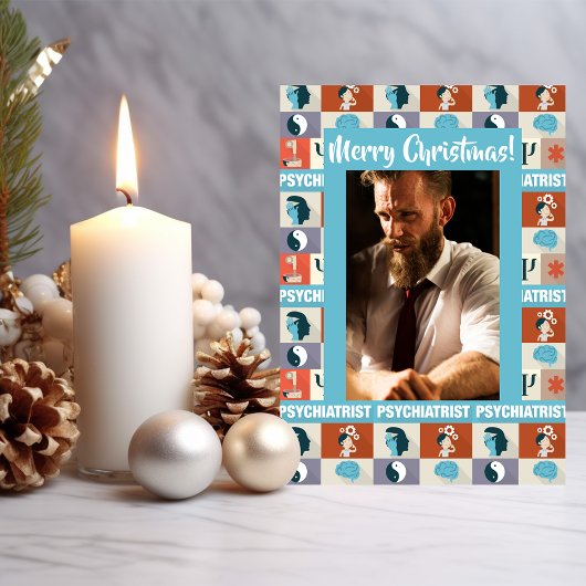 カスタム精神科医メリークリスマス シーズンカード