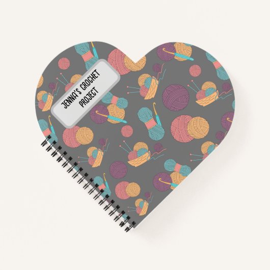 カスタム糸プロジェクト手帳 ノートブック (正面)