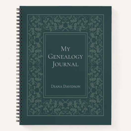 カスタム系系図学系統仕訳帳 ノートブック (正面)