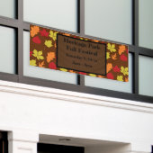 カスタム紅葉秋フェスティバルバナー 横断幕 (ビルの外側)