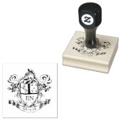 カスタム紋章モノグラム ラバースタンプ (押印)