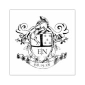 カスタム紋章モノグラム ラバースタンプ (インプリント)