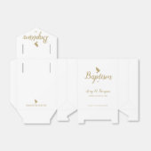 カスタム純白金ゴールドフエ鳩スクリプトバプテスマ フェイバーボックス (折り畳みなし)