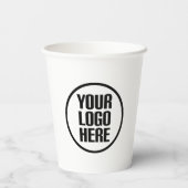 カスタム紙コーヒーカップあなたのロゴパーティー供給 紙コップ (裏面)