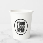 カスタム紙コーヒーカップあなたのロゴパーティー供給 紙コップ (正面)