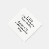 カスタム紙ナプキンス スタンダードカクテルナプキン (角)