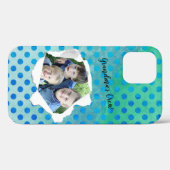 カスタム紙パンチ穴水玉模様テンプレート Case-Mate iPhoneケース (裏面 (横))